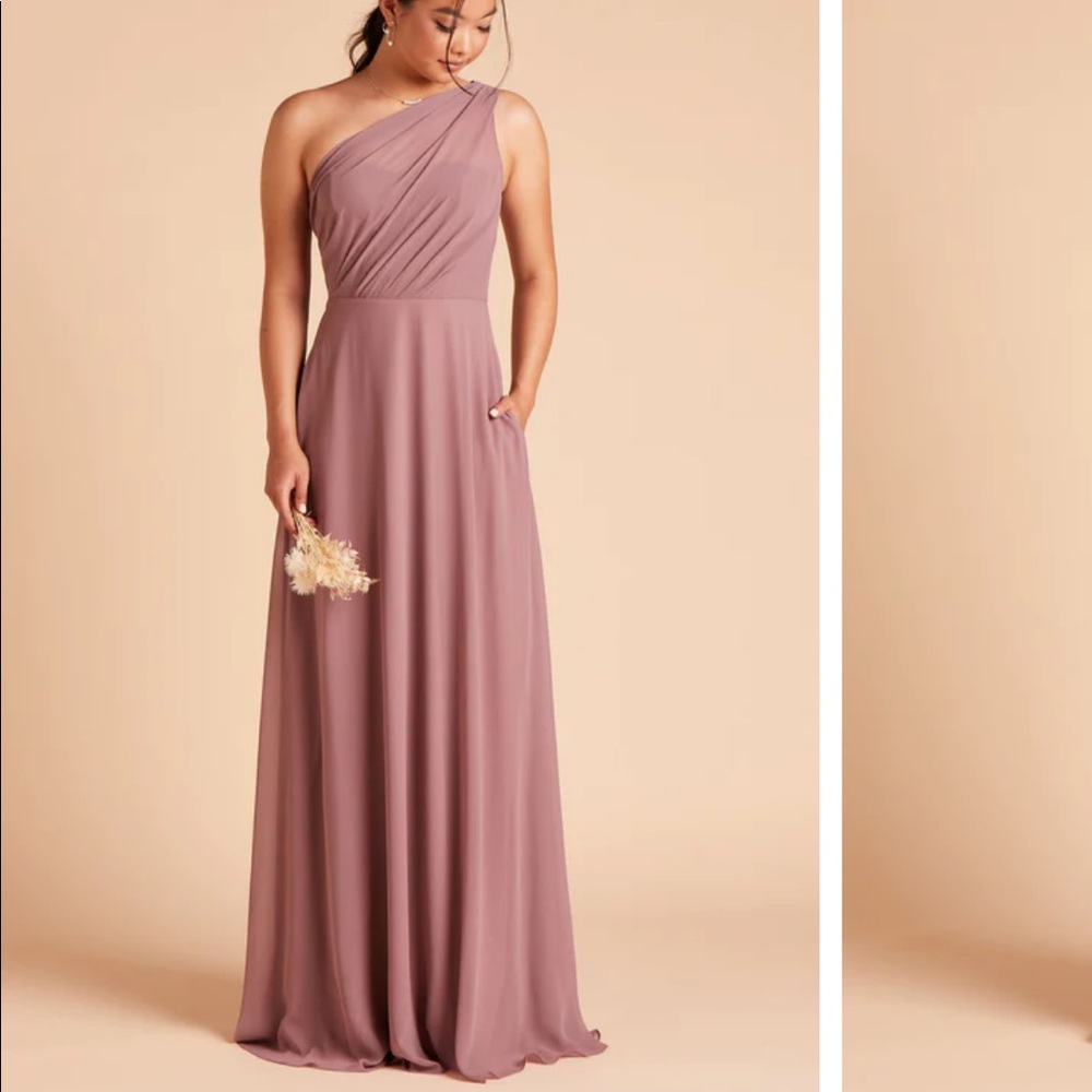 Birdy Grey Bridesmaid Kira Dress Chiffon Dark Mauve Size XL